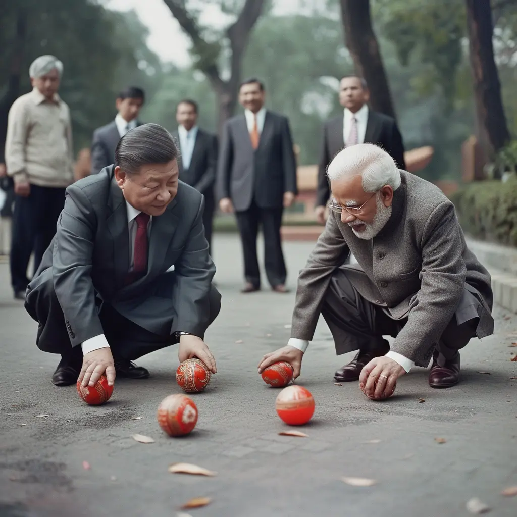 Photo of diplomatic negotiation meeting between Indian and Chinese officials aimed at resolving border tensions.